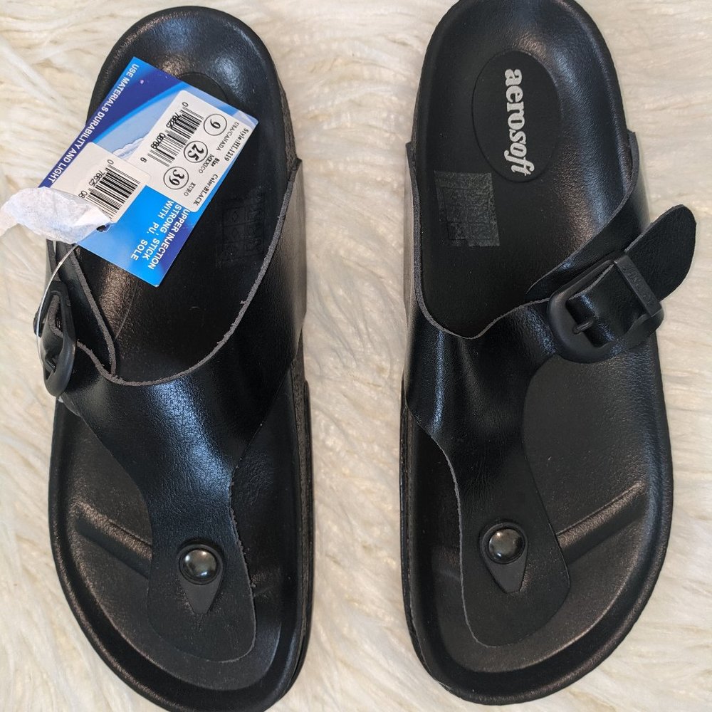 Aerosoft Sandals Soft Black 9
